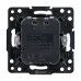 Стокгольм Механизм Розетки с 2USB type-A + type-C черный