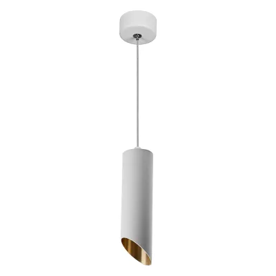 Светильник потолочный на подвесе MR16 35W 230V, белый, золото, D55*H300 ML1838
