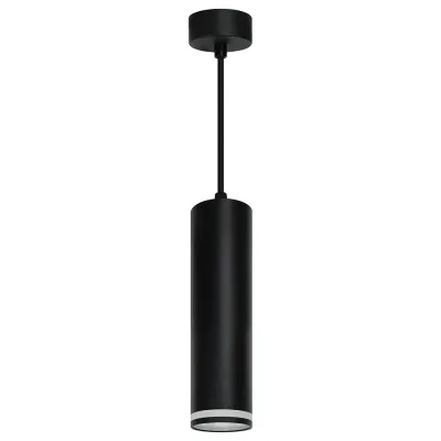 Светильник потолочный на подвесе MR16 35W 230V, черный D55*H200 ML1708 Barrel LUNA