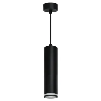 Светильник потолочный на подвесе MR16 35W 230V, черный D55*H280 ML1708 Barrel LUNA