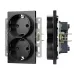 Механизм электрической розетки SCT-MEUD-PL-BK 250V, 16A