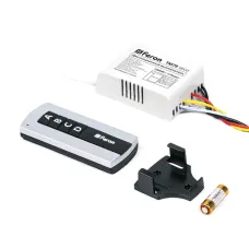 Выключатель дистанционный 230V 1000W 4-х канальный 30м с пультом управления черный/серебро TM78 FERON