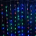 Гирлянда - занавес Звездочки 230V 100 LED 2*1м, мультиколор, IP20 , сетевой шнур 3м в комплекте, CL25