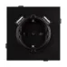 Механизм розетки с USB зарядкой SCT-TENDO-MUAA-PL-BK 230V, 16A, Чёрный, 1 пост