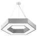Светильник LED ЭРА Geometria SPO-123-W-40K-045 Hexagon 45Вт 4000K 2900Лм IP40 600*80 белый подвесной драйвер внутри