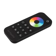 Пульт SMART-R28-RGBW Black 1 зона, 2.4G ARL, IP20 пластик, 5 лет