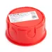 EBX30-01-1-20-80 Коробка монтажная для сплошных стен, с крышкой, D80*40мм, IP20, красный (GE41007)