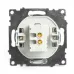 Розетка 2-местная USB (механизм), 250В, 2,1А, серия Катрин, GLS10-7115-04, шоколад