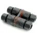 LD542 Соединитель-коннектор 3-контактный на 4 выхода, с СМК221 пружинным контактом IP68, черный, STEKKER