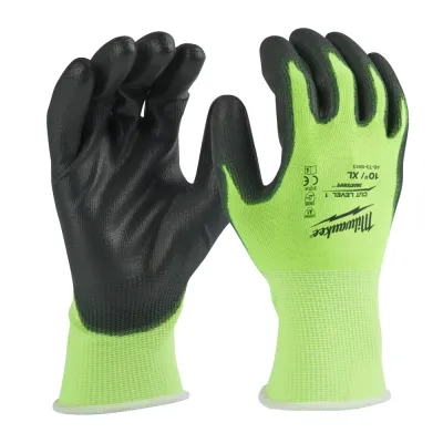 Перчатки защитные Hi-Vis Cut level (Хай Виз Кат Левел) 1/A, XL/10