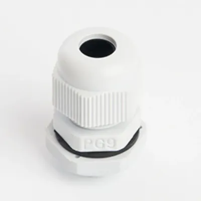 Сальник PG9 диаметр проводника 4-8 мм IP54, серый