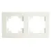 GFR00-7002-01M Рамка 2-местная, стекло, серия Катрин, белый матовый GFR00-7002-01M Рамка 2-местная, стекло, серия Катрин, белый матовый