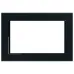 GFR00-7012-05М Рамка  2-местная (без перемычки), стекло, серия Катрин, черный матовый