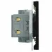 Розетка 2-местная USB + Type C (механизм), 250В, 20W, серия Эмили, RST10-5115-05, черный уголь, soft touch