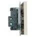 Переключатель 1-клавишный (механизм), 250В, 10A, серия Эмили, RSW10-5105-08, кашемир, soft touch