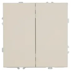 Переключатель 2-клавишный (механизм), 250В, 10А, серия Эмили, RSW10-5107-08, кашемир, soft touch