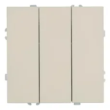 Выключатель 3-клавишный (механизм), 250В, 10А, серия Эмили, RSW10-5108-08, кашемир, soft touch
