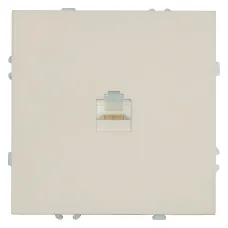 Розетка компьютерная 1-местная RJ-45 (механизм), серия Эмили, RST00-5117-08, кашемир, soft touch