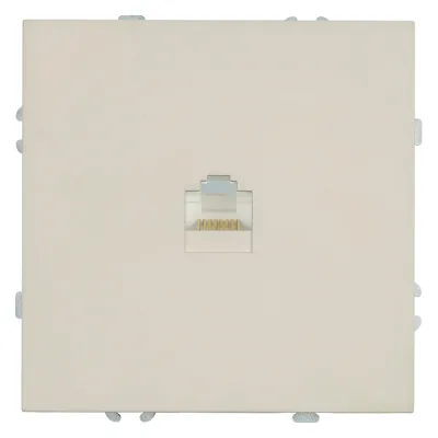 Розетка компьютерная 1-местная RJ-45 (механизм), серия Эмили, RST00-5117-08, кашемир, soft touch