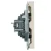 Розетка компьютерная 1-местная RJ-45 (механизм), серия Эмили, RST00-5117-08, кашемир, soft touch