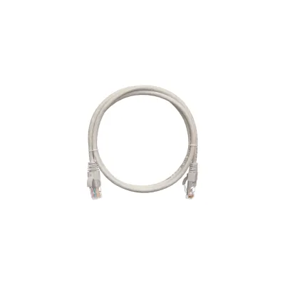 Коммутационный шнур NETLAN U/UTP 4 пары, Кат.5е (Класс D), 100МГц, 2хRJ45/8P8C, T568B, заливной, многожильный, BC (чистая медь), LSZH нг(B)-HF, серый, 10м, уп-ка 5шт.
