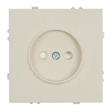 Розетка 1-местная с защитной шторкой (механизм),  б/з, 250В, 16А, серия Эмили, RST16-5109-08, кашемир, soft touch