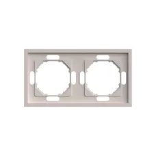 Рамка 2-местная, серия Эмили, PFR00-5002-08, кашемир, soft touch
