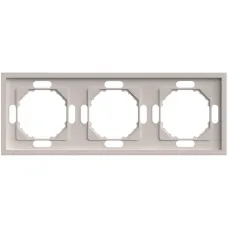 Рамка 3-местная, серия Эмили, PFR00-5003-08, кашемир, soft touch