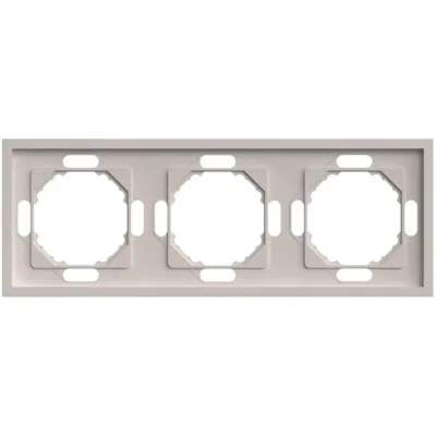 Рамка 3-местная, серия Эмили, PFR00-5003-08, кашемир, soft touch