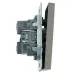 Переключатель 1-клавишный (механизм), 250В, 10A, серия Эмили, RSW10-5105-09, антрацит, soft touch