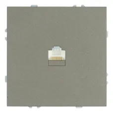 Розетка компьютерная 1-местная RJ-45 (механизм), серия Эмили, RST00-5117-09, антрацит, soft touch