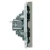 Розетка компьютерная 1-местная RJ-45 (механизм), серия Эмили, RST00-5117-09, антрацит, soft touch
