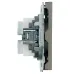 Розетка компьютерная 2-местная RJ-45 (механизм), серия Эмили, RST00-5111-09, антрацит, soft touch