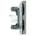 Розетка компьютерная 2-местная RJ-45 (механизм), серия Эмили, RST00-5111-09, антрацит, soft touch