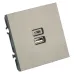 Розетка 2-местная USB + Type C (механизм), 250В, 20W, серия Эмили, RST10-5115-09, антрацит, soft touch