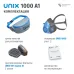 Респиратор фильтрующий UNIX 1000 марки А1 (2 рост)