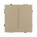 Механизм выключателя двухклавишный непроходной SWT-NOBE-MK02-SFPL-GD, 230V, 10A), Золото светлое