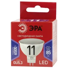 Лампочка светодиодная ЭРА RED LINE LED MR16-11W-865-GU5.3 R GU5.3 11 Вт софит холодный дневной свет