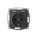 ATLASDESIGN РОЗЕТКА 16А с 2 USB A+A, 5В/2,4А, 2х5В/1,2А, механизм, БАЗАЛЬТ