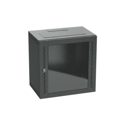 Шкаф телекоммуникационный навесной 12 U (600х600х400) дверь стекло RAL9005