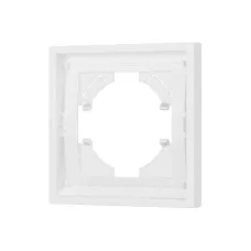Рамка пластиковая FRM-TENDO-PL-1-WH, Белый, 1 пост