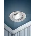 KL22 А SN/CH Светильник ЭРА литой пов. ''двойной контур'' MR16,12V/220V, 50W  сатин никель/хром (100/2