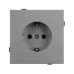 Механизм электрической розетки SCT-TENDO-MEU1-PL-GR 230V, 16A, Серый, 1 пост
