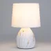 Настольная лампа Rivoli Damaris D7037-501 1 * Е14 40 Вт керамика белая с золотом с абажуром