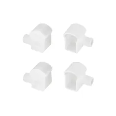Заглушка WPH-FLEX-0817-SIDE WHITE с отверстием (Пластик)