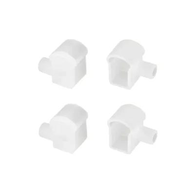 Заглушка WPH-FLEX-0817-SIDE WHITE с отверстием (Пластик)