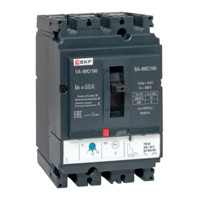 Автоматический выключатель ВА-99C (Compact NS) 160/50А 3P 36кА EKF PROxima