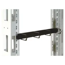 Органайзер кабельный горизонтальный 19' 1U, 4 кольца, цвет черный