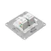 Механизм розетки RJ45 - 2шт, (cat5), алюминий Эпика EKF