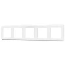 Рамка пластиковая FRM-VERSA-PL-5-WH